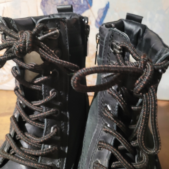 Blondo Men's Jasper Black Leather Lace-Up Boots. Size 9.5 - Picture 5 of 11
